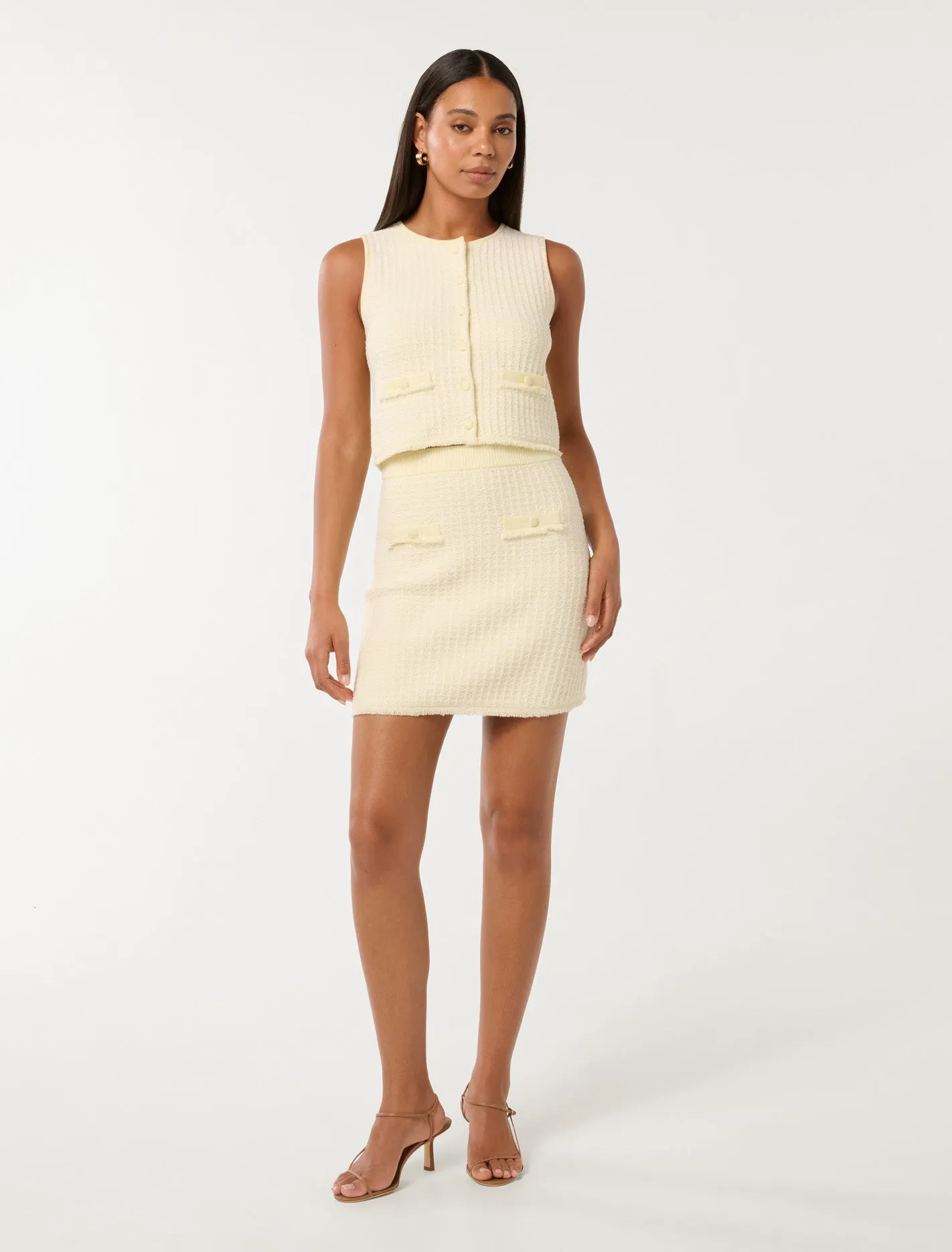 Aria Boucle Knit Skirt
