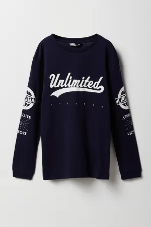 Boys Unlimited Graphic Long Sleeve Top