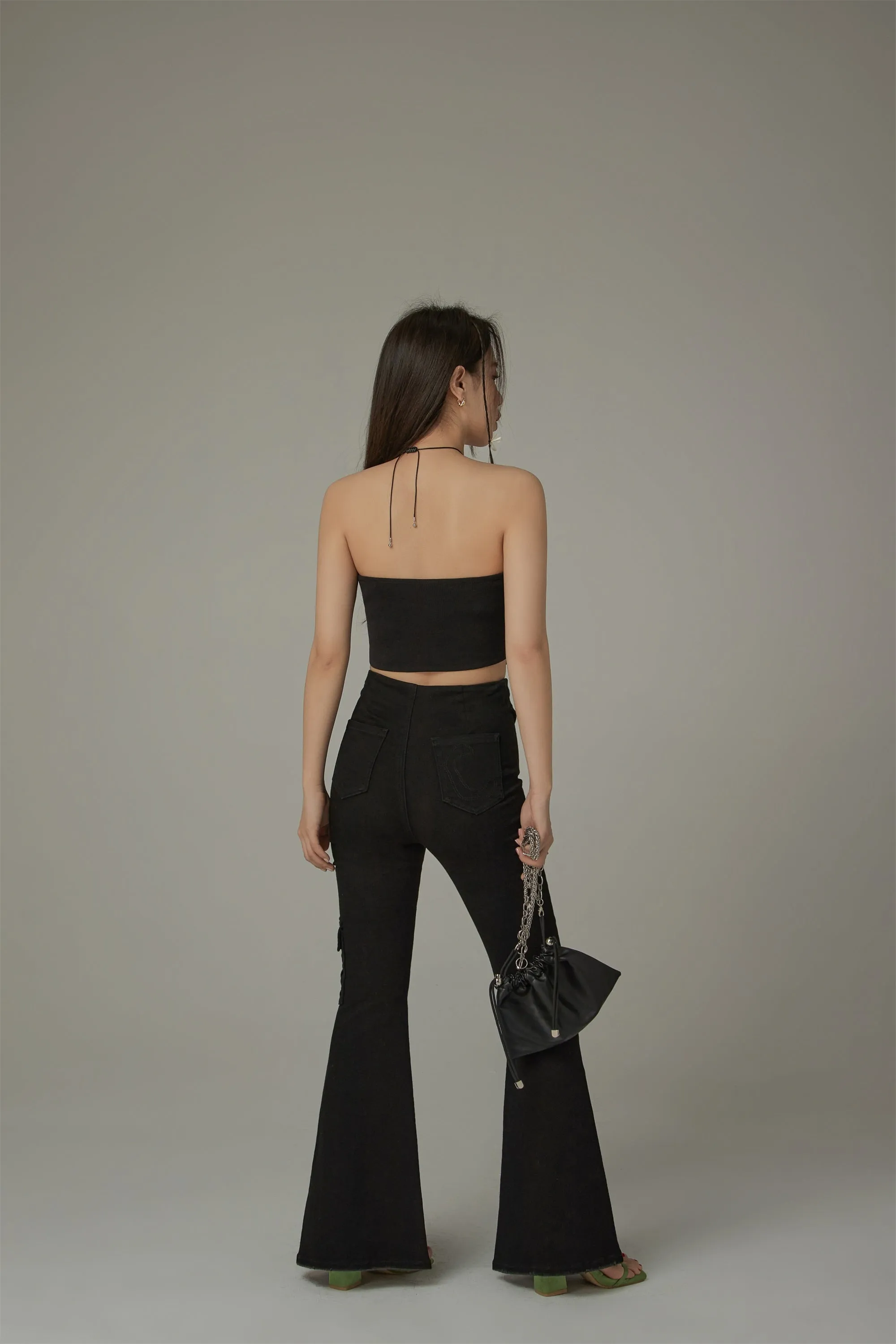 Butterfly Pattern Slim Tube Top