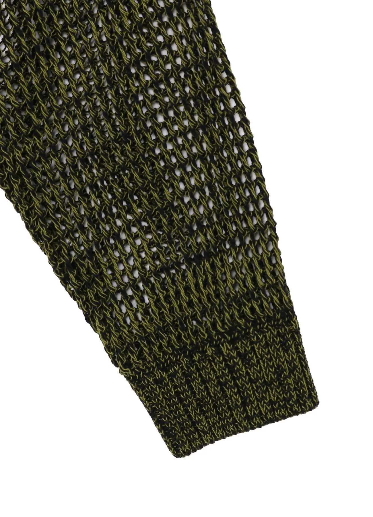 CODE YARN MESH CREW NECK KNIT