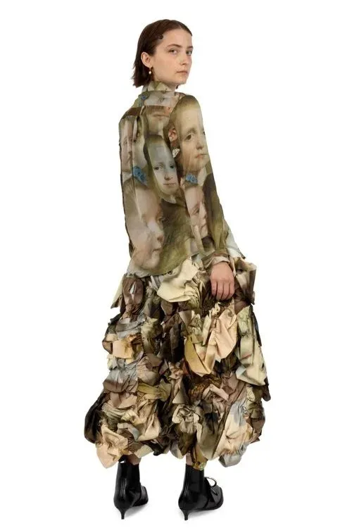 Distorted Faces Blouse