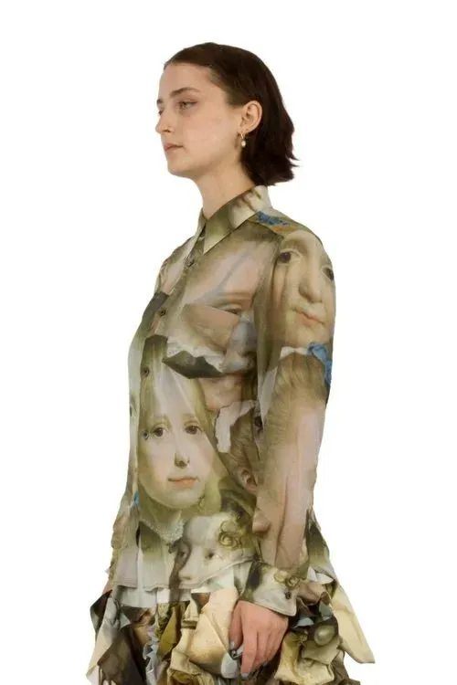 Distorted Faces Blouse
