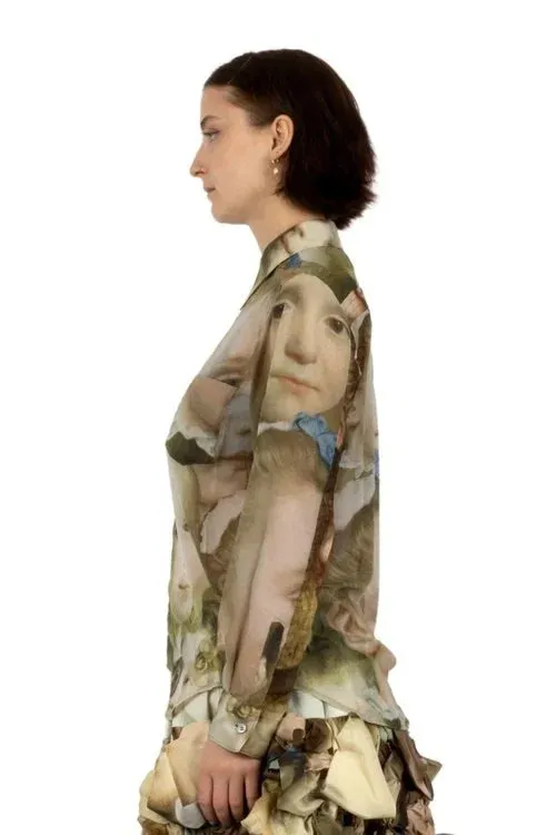 Distorted Faces Blouse