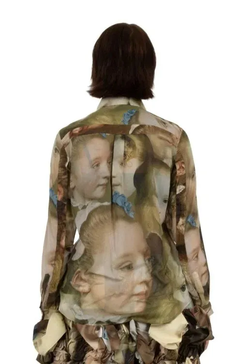 Distorted Faces Blouse