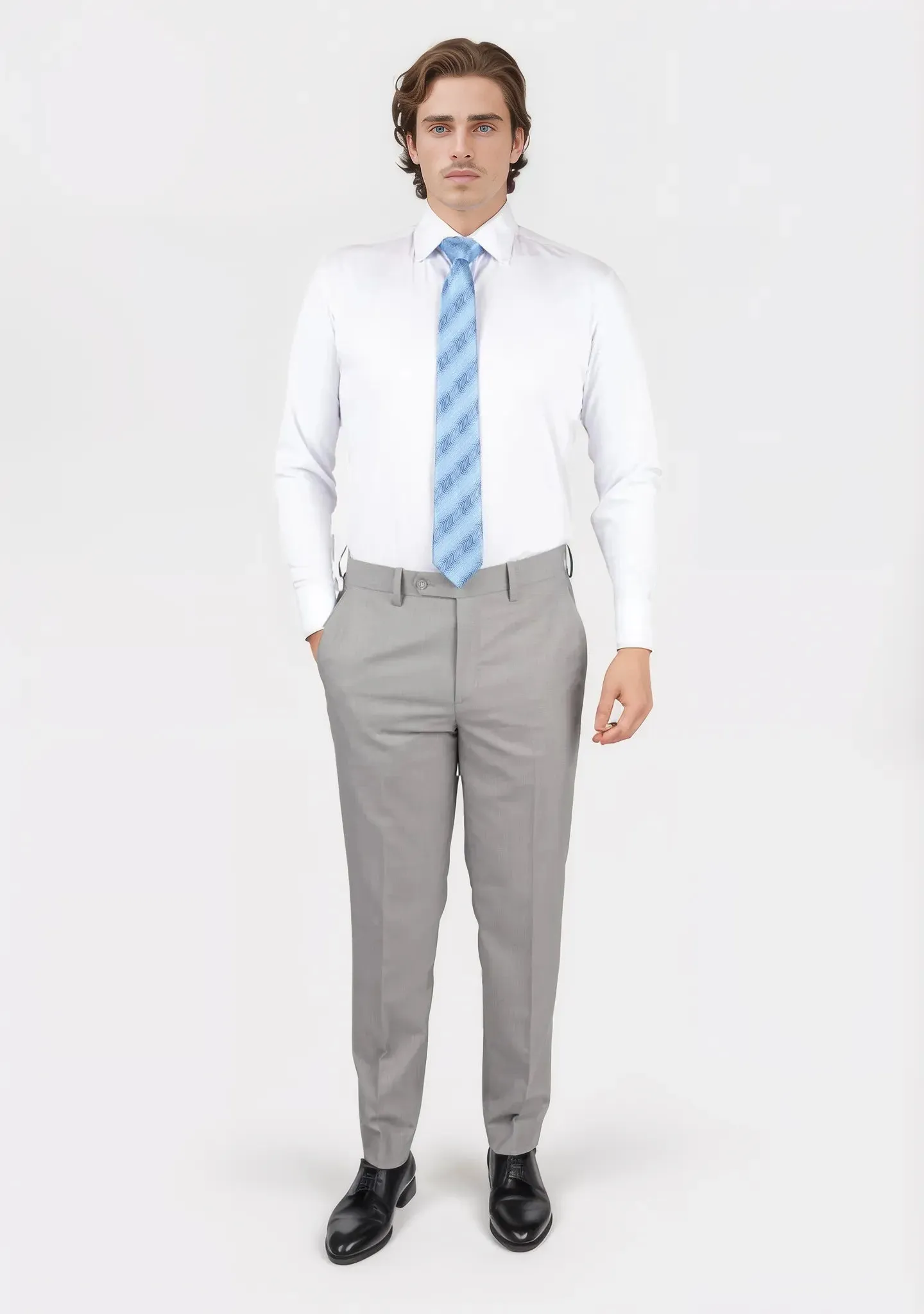 Harbor Grey Sharkskin Pants