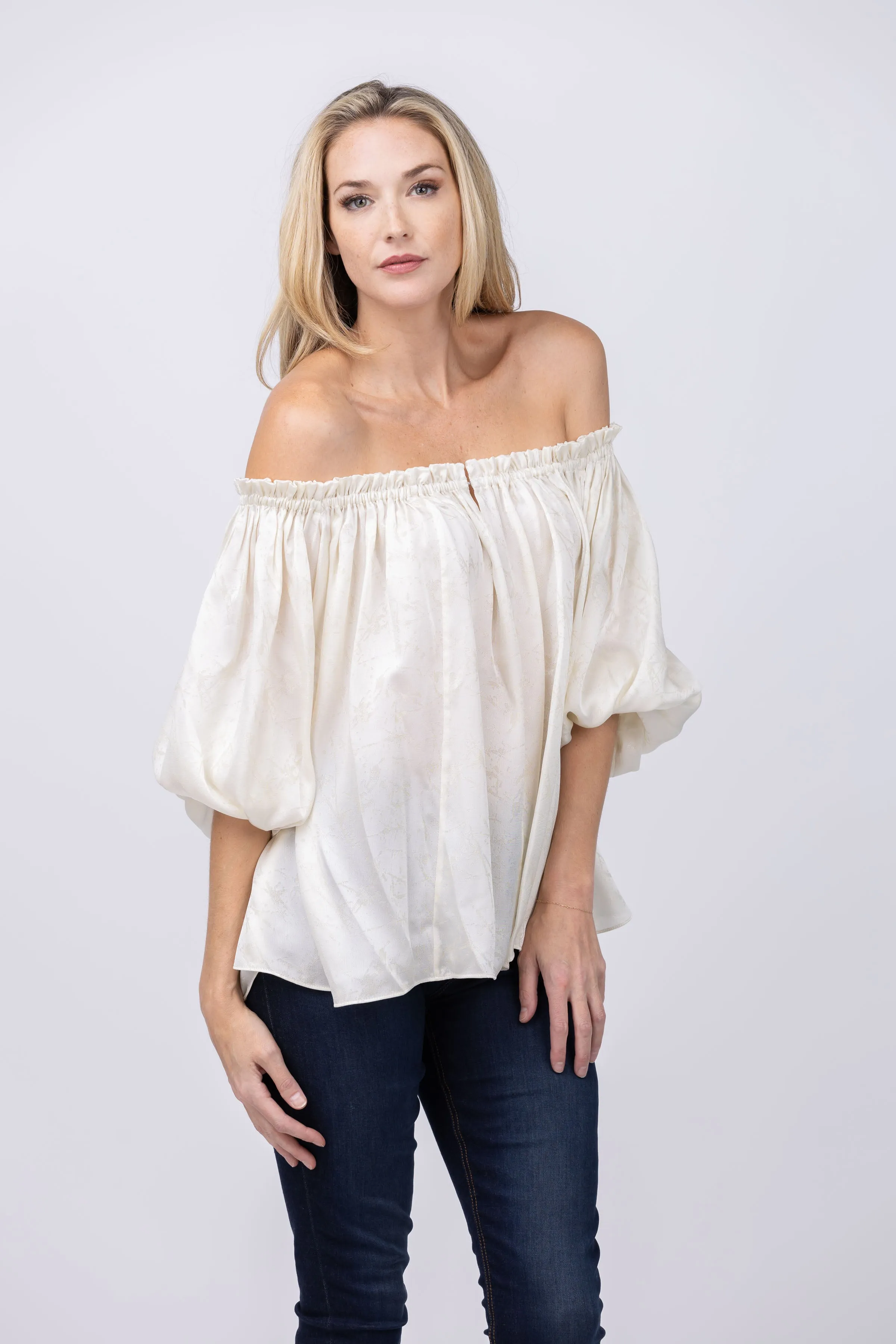 Iro Jaline Top in Ecru