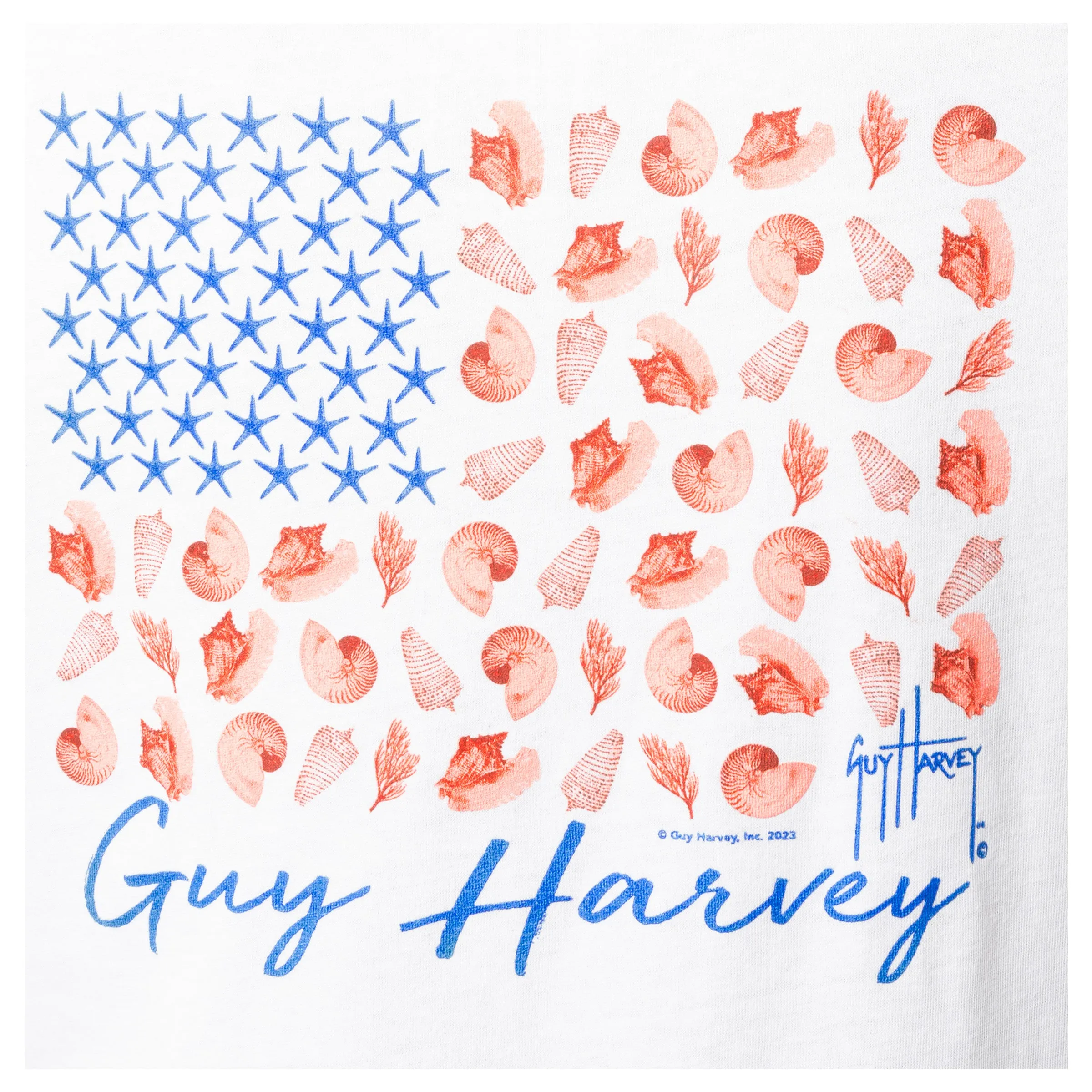 Ladies Sea Flag Short Sleeve V-Neck T-Shirt