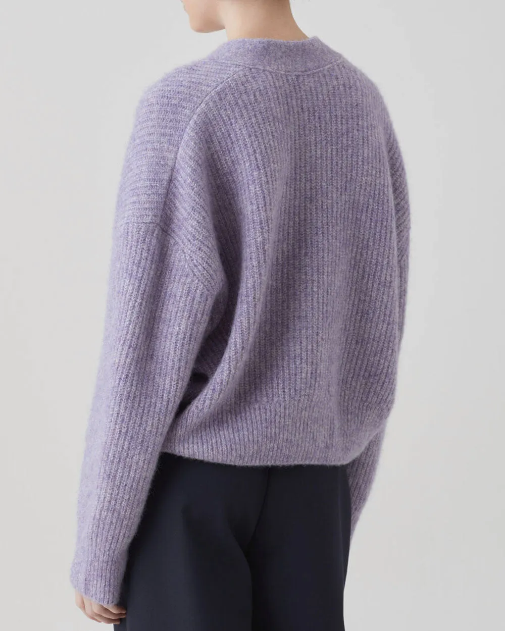 Lilac Breeze Italian Yarn Cardigan