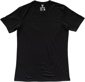 Men's Tall Slim-Fit Short Sleeve V-Neck T-Shirt, Soft Poly/Rayon Blend Long Tee