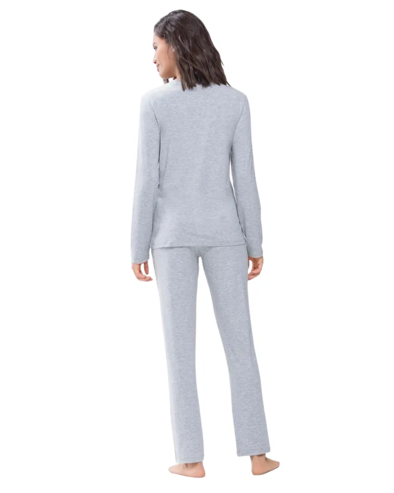 Mey Light Grey Melange Sleepy & Easy Modal Pajamas Set