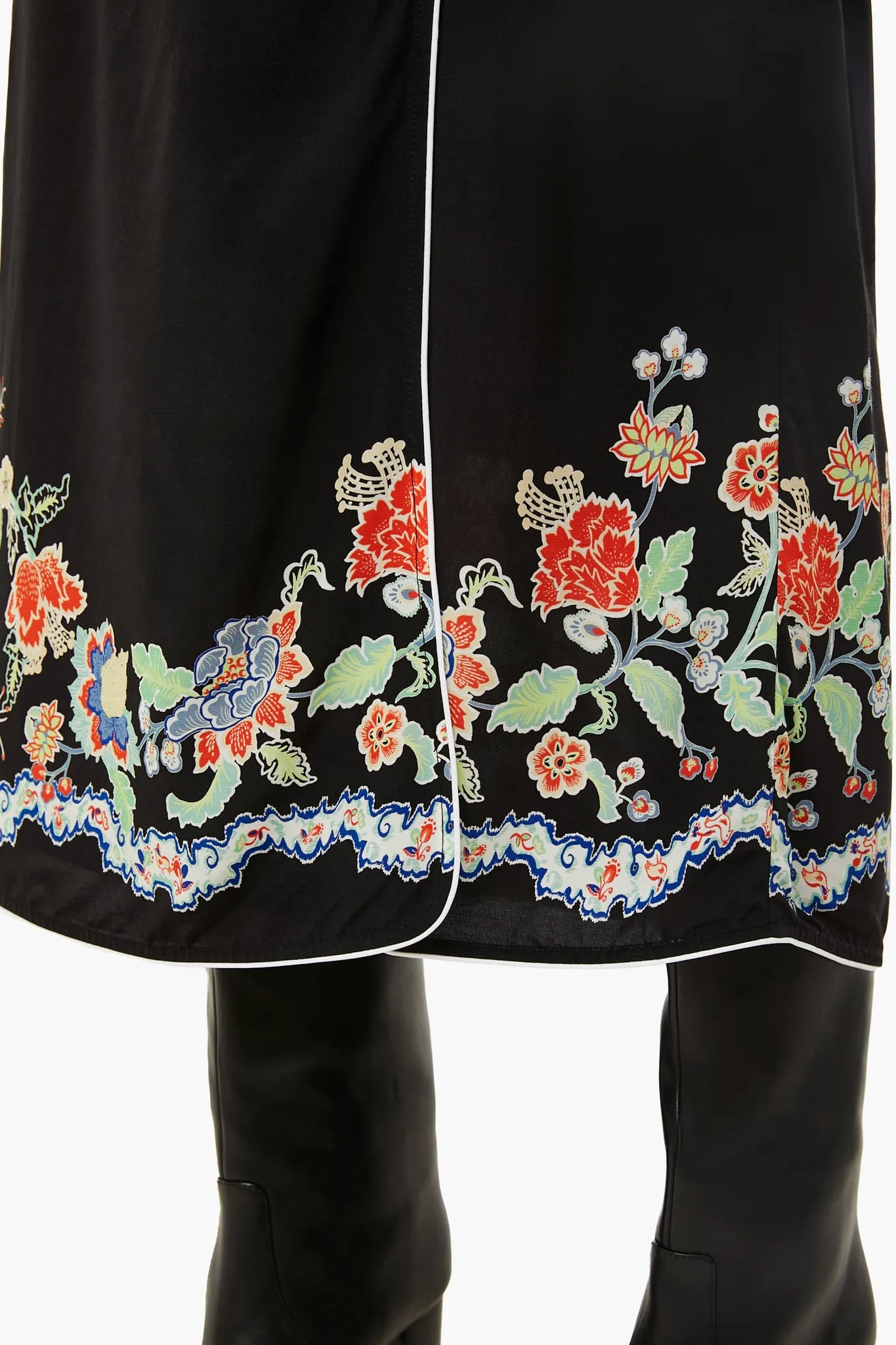 Peony Flora Border Dylan Skirt