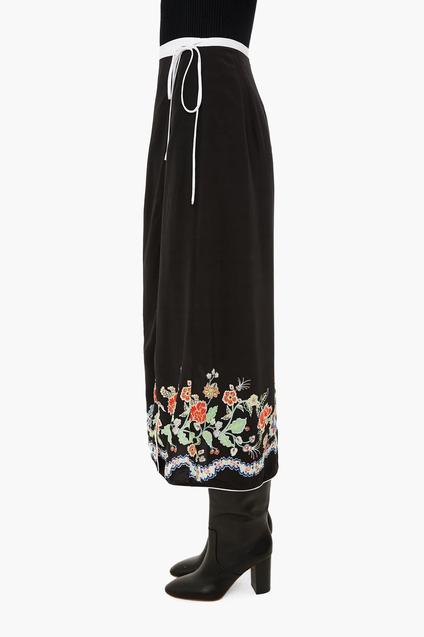 Peony Flora Border Dylan Skirt