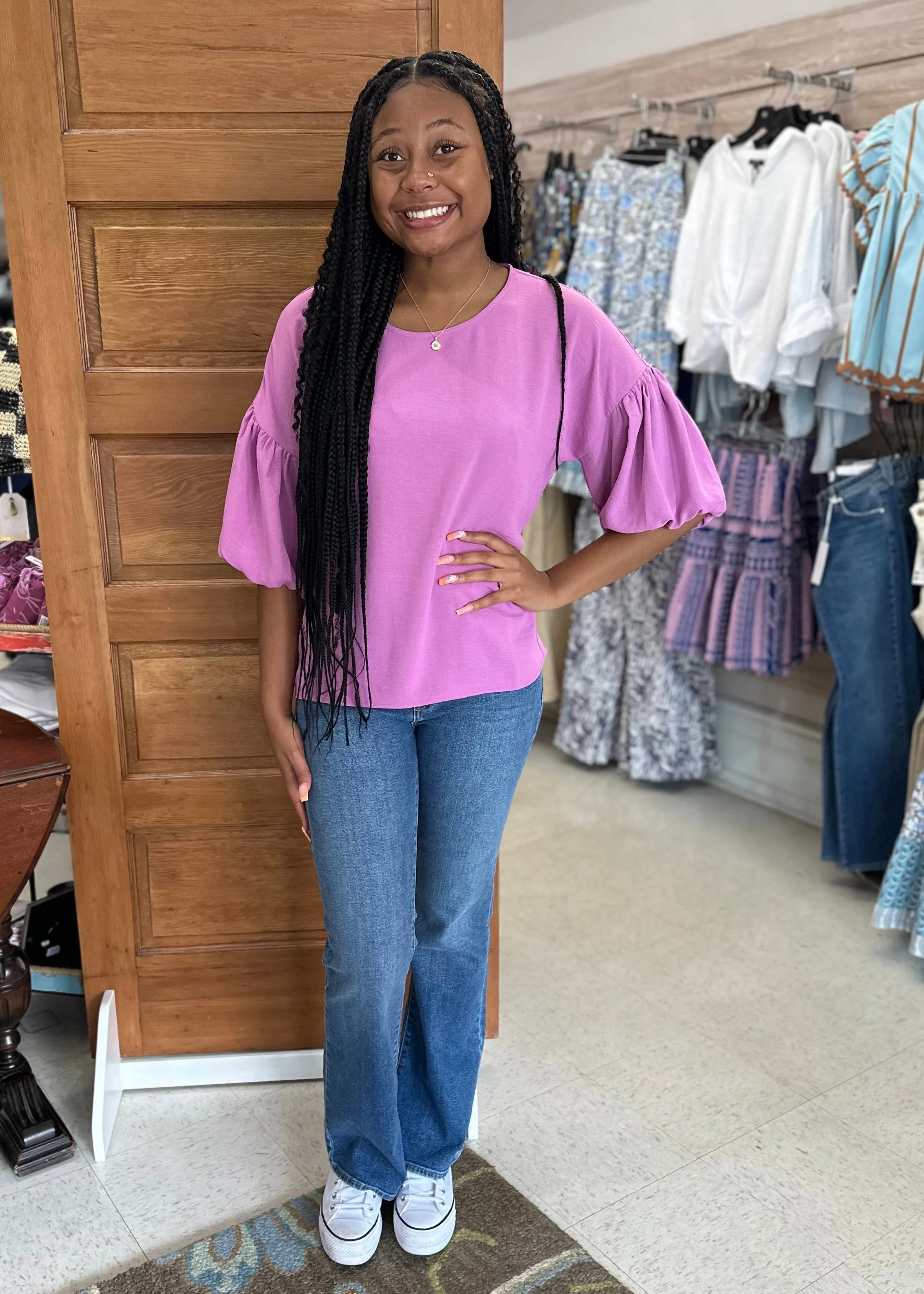 Pouf Sleeve Top by Ivy Jane | Lavender