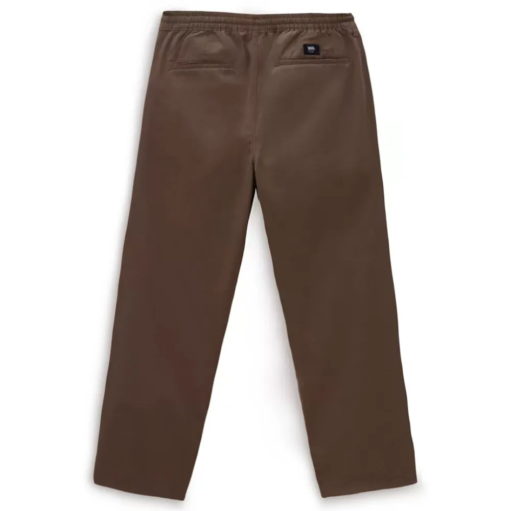 Range Baggy Tapered Elastic Waist Pants Brown