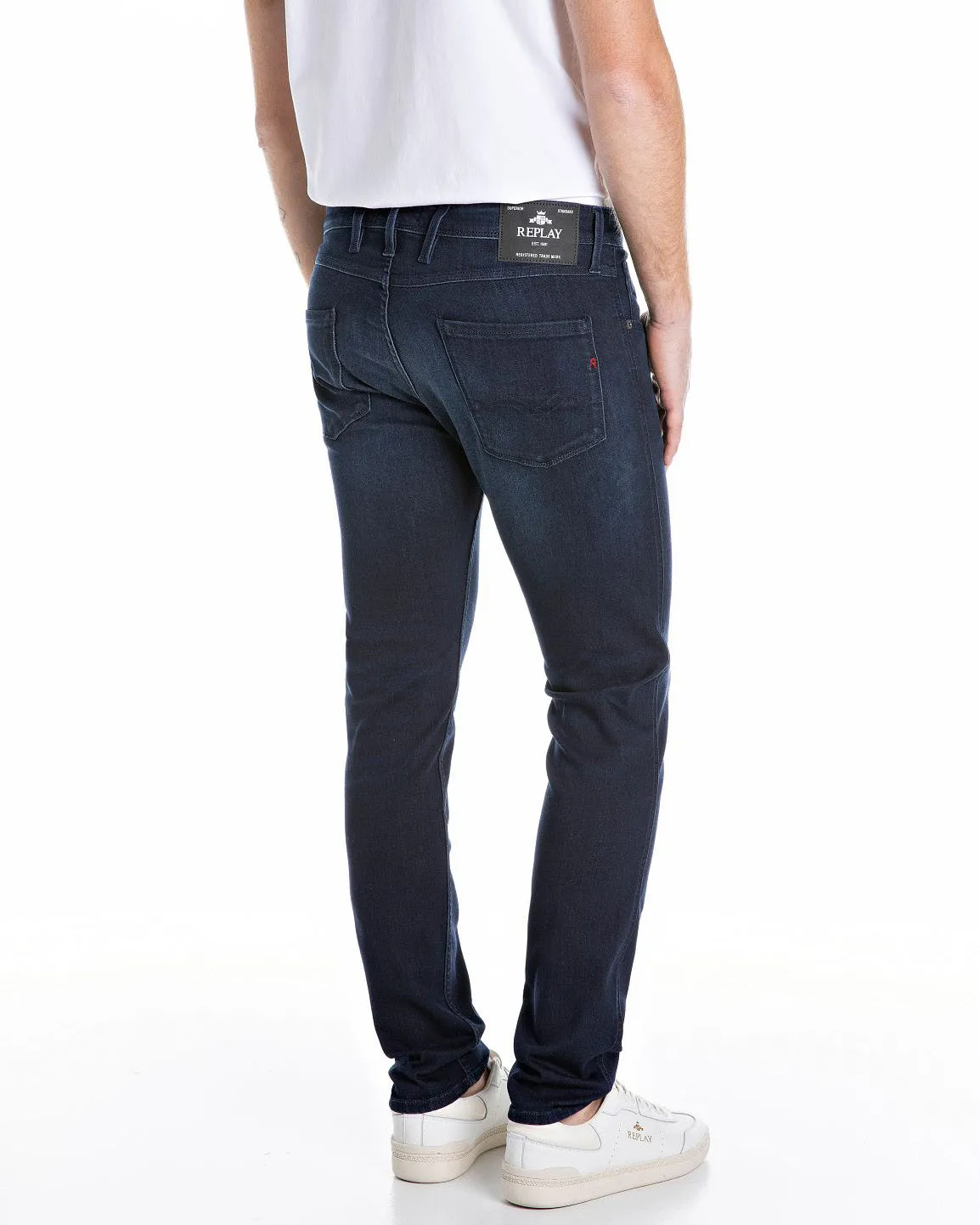 Replay Anbass Slim Fit Mens Jeans - Dark Blue