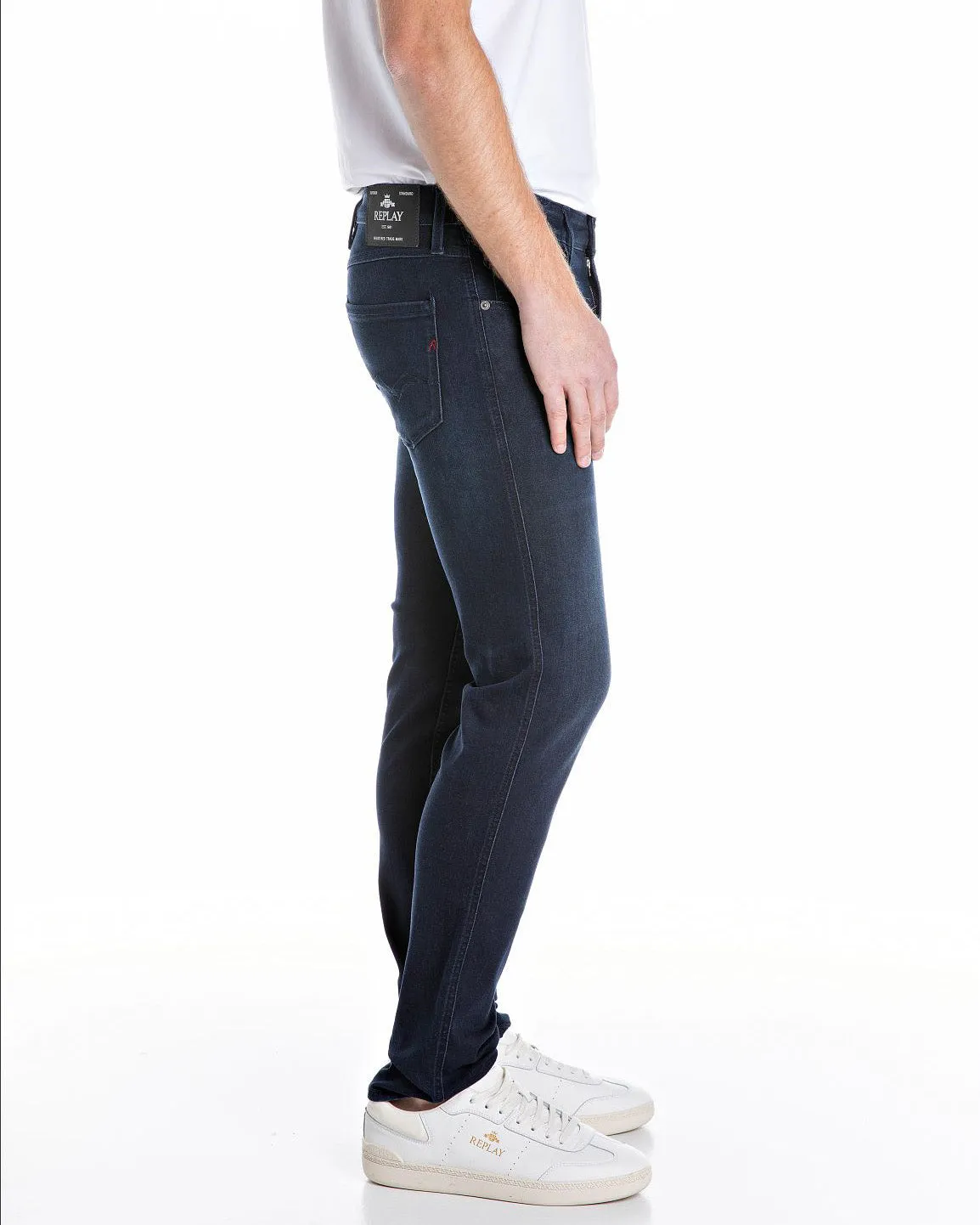 Replay Anbass Slim Fit Mens Jeans - Dark Blue