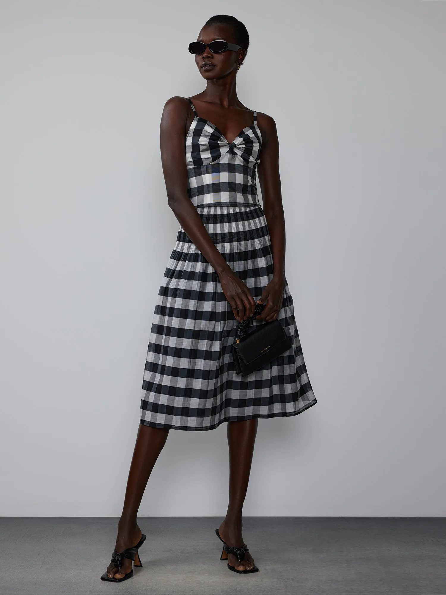 Sleeveless Gingham Top