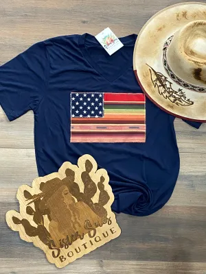 Stars, Stripes, & Serape Tee