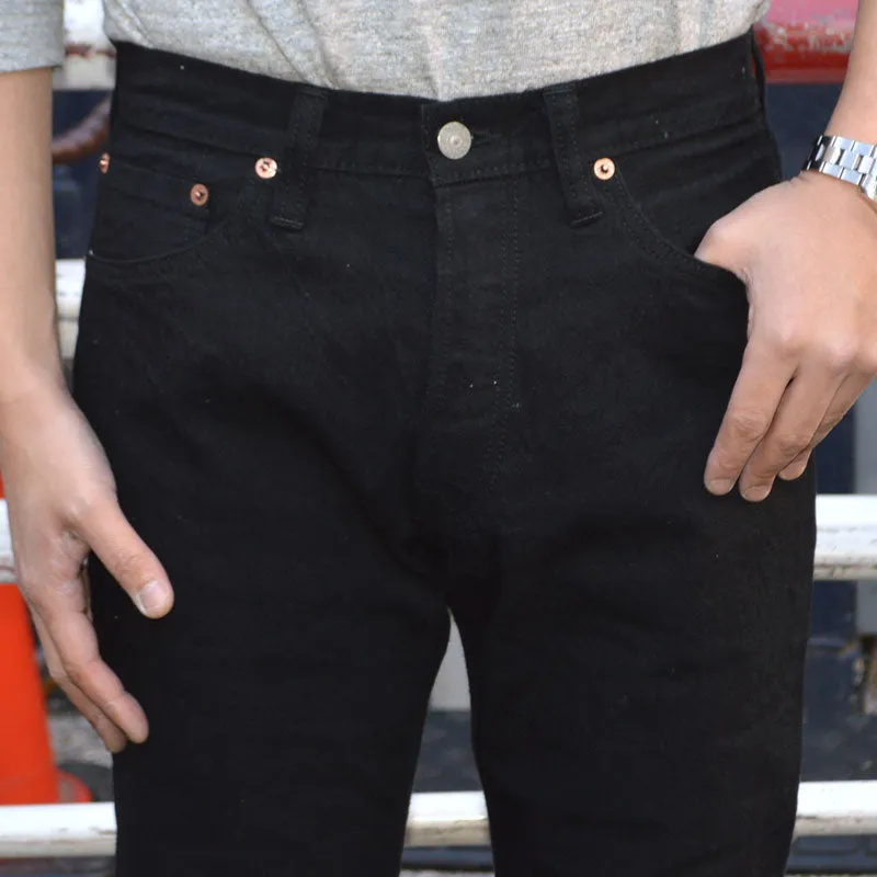 SUGAR CANE "SC41470" 13oz Black Denim SLIM FIT