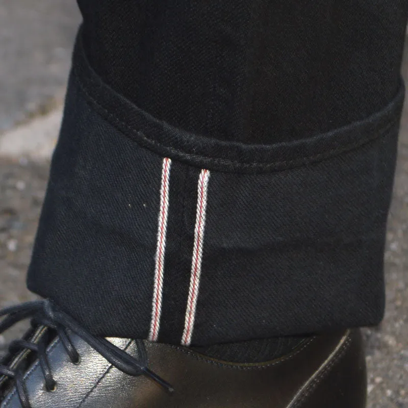 SUGAR CANE "SC41470" 13oz Black Denim SLIM FIT